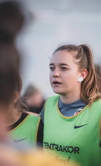 Zoé Jean à l'entraînement avant ST/LOU 25/26