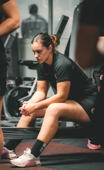 Eva Tougne à la muscu 25/26