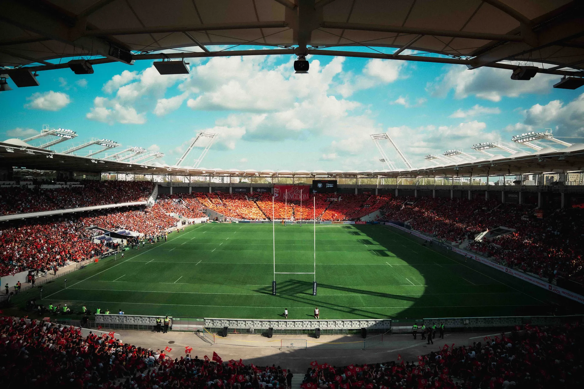 Stadium de Toulouse rempli lors d'un match d'Investec Champions Cup