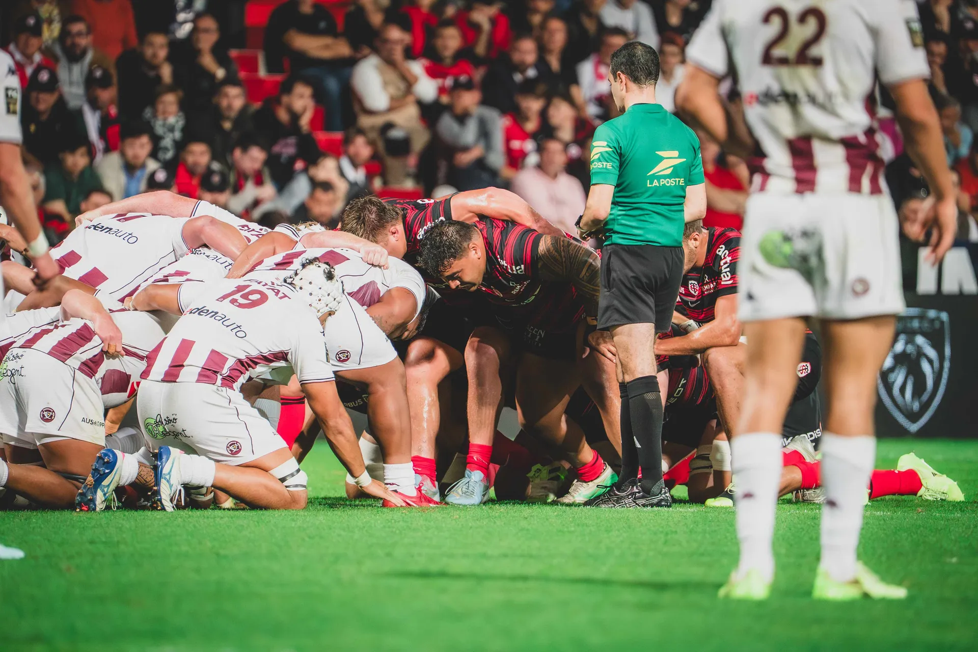Mêlée entre le Stade Toulousain et Bordeaux
